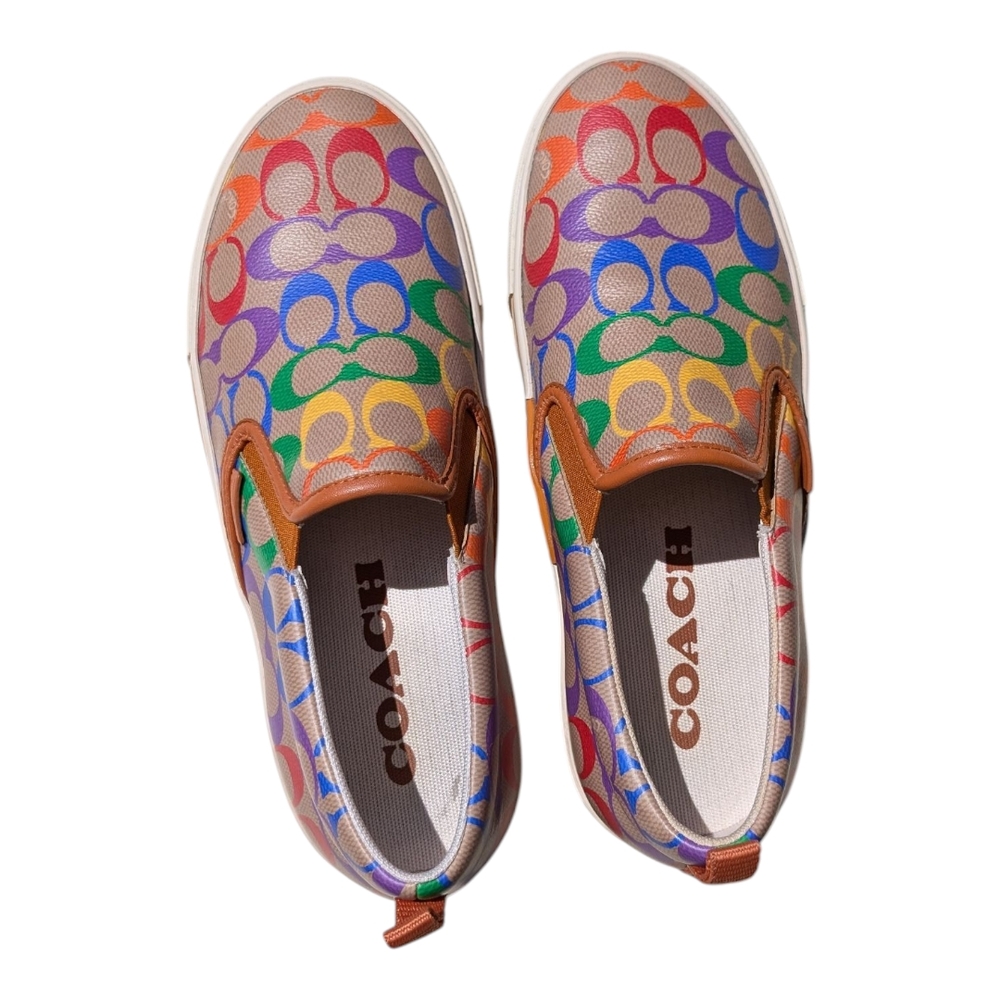 Coach Pride Slip-On Skate Sneakers